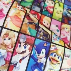 《50×70》スマブラ ゲーム キャラ マリオ ソニック はぎれ 布 生地