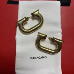 FERRAGAMO ガンチーニ フープピアス ゴールドのサムネイル
