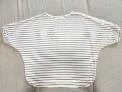 体型カバー　ボーダーTシャツ
