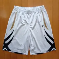 バスケットボールパンツ バスケパンツス ポーツパンツ 白 ホワイト ドライ素材