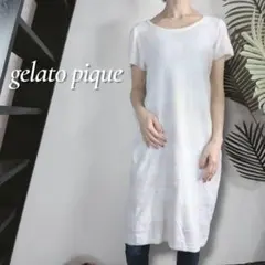 gelato pique 定番ボーダー半袖ワンピース ルームウェア