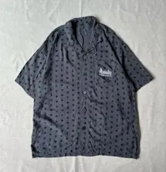 GU 鬼滅の刃コラボ シャツ グレー L レーヨン とろみ 限定