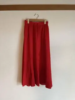 【美品】iki キュプラシワサテン ロングスカートのサムネイル
