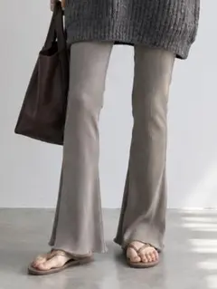【美品】plage CALAX NEW RIBパンツ カーキB 38