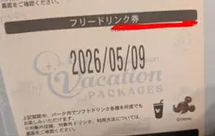 東京ディズニーリゾート フリードリンク券 & ポップコーンバケット引換券　5/9のサムネイル