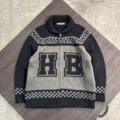 7W1【GU×STUDIO SEVEN】赤カウチンセーター　ジャケット　M