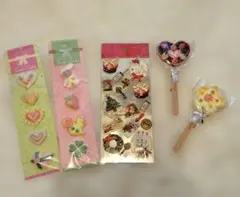 立体デザインシール3点ほか2点