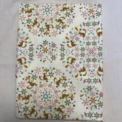(181)YUWA オックス生地「コトリエンヌ」リスと花　巾110x 50cm