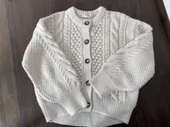 ケーブルニットカーディガン
