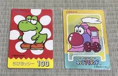 レトロ品 スーパーマリオ ヨッシーアイランド ナガサキヤ カードシール