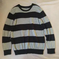 URBAN RESEARCH☆ボーダーコットンニット　クルーネックセーター長袖