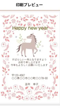年賀状　年賀はがき　10枚(枚数変更はコメントお願いします)