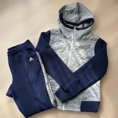 adidas ジャージ上下セット グレー/ネイビー