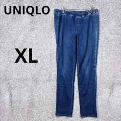 3783 ユニクロ デニムパンツ XL ストレッチ ウエストゴム 大きいサイズ