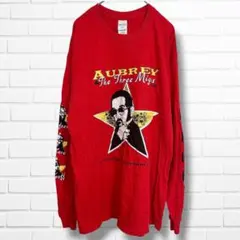 ✦希少✦Drake Migos 2018 ツアーロンT Scorpion L 赤のサムネイル