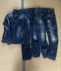 アイズフロンティア現場作業着　デニム素材　サイズL ３点セット