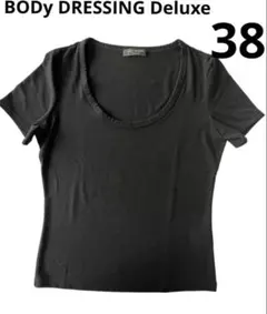 ボディドレッシングデラックス　ブラック黒　シンプル　Tシャツ 半袖カットソーのサムネイル