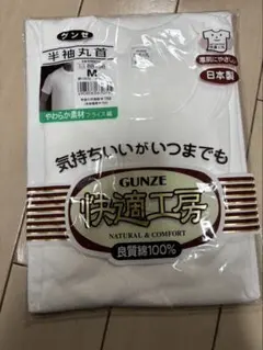 GUNZE グンゼ　快適工房　半袖丸首　メンズ Mサイズ