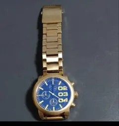 DIESEL ディーゼル クロノグラフ ゴールドカラー DZ-5302 - メルカリ