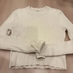 GU オフホワイト セーター Lサイズ
