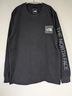 THE NORTH FACE ロンT ブラック L 袖プリ バックプリント
