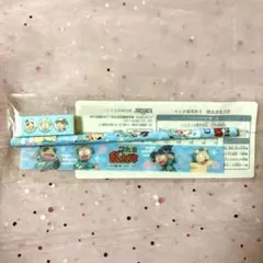 【未開封】忍たま乱太郎 3点文具セット 鉛筆 定規 消しゴム❣️