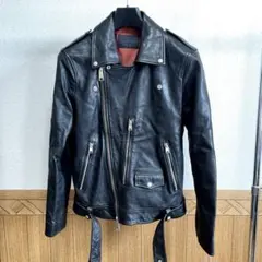 ALLSAINTS ラムレザー ライダース ヴィンテージ加工　M ブラック
