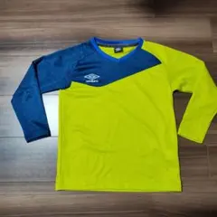umbro アンブロ　長袖シャツ イエロー/ブルー