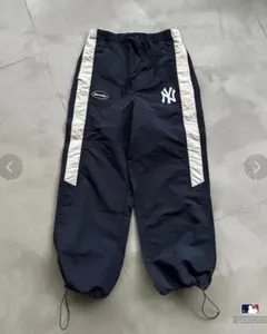 Perushu × MLB ナイロンドローコードパンツ ネイビー Sのサムネイル