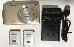 スマホ転送OK】ニコン Nikon COOLPIX S8200 ゴールド | Mercari