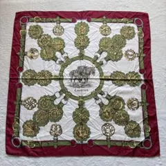 【良品】エルメス カレ90 大判シルクスカーフ Cuivreries 銅細工