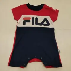 ☆FILA 半袖ロンパース サイズ70 赤/ネイビーのサムネイル