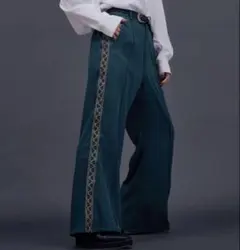 Ellno Loset サイドライン　ジャージパンツ　グリーン　イージーパンツL