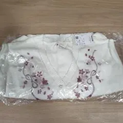 新品タグ付　ＳＡＫＵＲＡ刺繍ショートカーディガン　白　Fサイズaxesfemme