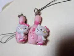 ハローキティ ボウリングピン ストラップ 2個セット
