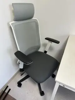 KOKUYO エントリー グレー メッシュ オフィスチェア ヘッドレスト付き