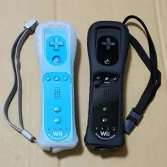 Wii リモコン モーションプラス コントローラー ブルー、ブラック ケース