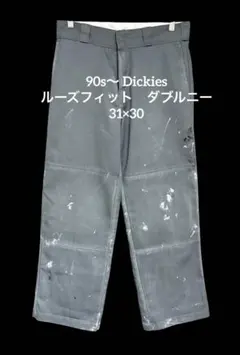 90s〜 Dickies ルーズフィット　ダブルニー　ペンキ 90s〜 Dickies ルーズフィット ダブルニー ペンキ 新 デザイン