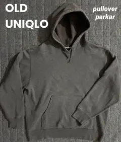 オールドユニクロ　OLD UNIQLO スウェットパーカーXL 紺タグ　グレー