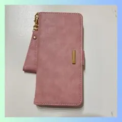 未使用　Xperia 10III 手帳型ケース ストラップ付き　ルージュピンク