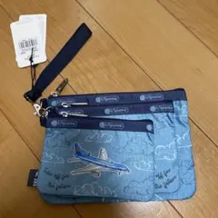 【最終お値下げ】LeSportsac 飛行機デザインポーチ3点セット　ANA 最終お値下げ】LeSportsac 飛行機デザインポーチ3点セット ANA