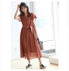 anatelier ロングワンピース コットン+シルク 未使用品のサムネイル