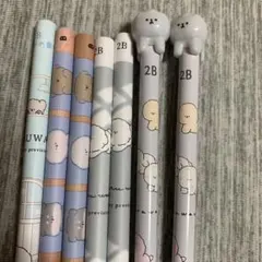 わたあめみたいな♡yuruwan ビションフリーゼ　香り付き鉛筆　マスコット鉛筆