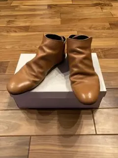 AND A オイルレザーショートブーツ