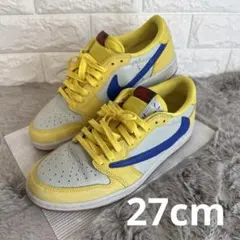 NIKE エア ジョーダン 1 トラヴィス スコット　カナリー　27cm