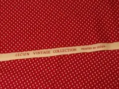 LECIEN VINTAGE COLLECTION 小さめハート柄 赤布生地