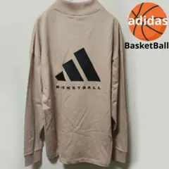 新品 アディダス 長袖 Tシャツ ロンT オーバーサイズ ハイネックくすみカラー