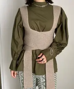 AMERI UND BUSTIER SET SHIRT