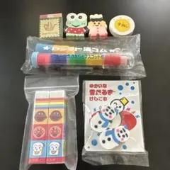 カラフル動物消しゴムセット　9個まとめ売り
