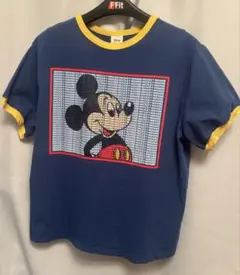 moussy Disney コラボ リンガーTシャツ ミッキー ヴィンテージ